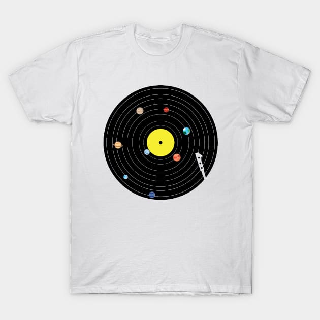 Galaxy Gramophone T-Shirt by Mathew Graphic